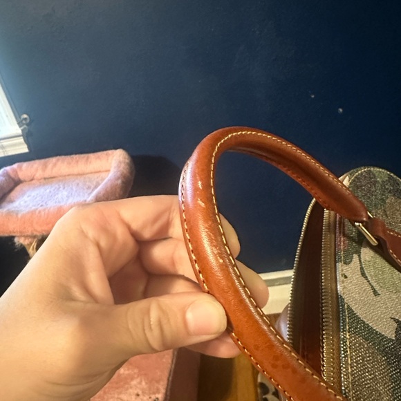 Dooney & Bourke Red Interior Floral Bag - Picture 7 of 7